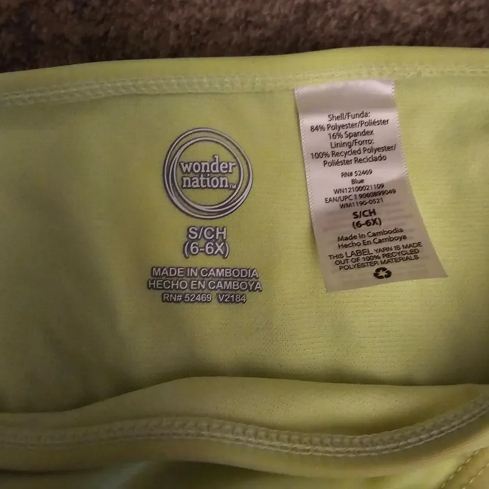 Wonder Nation Blue and Yellow Kids Swim Bikini